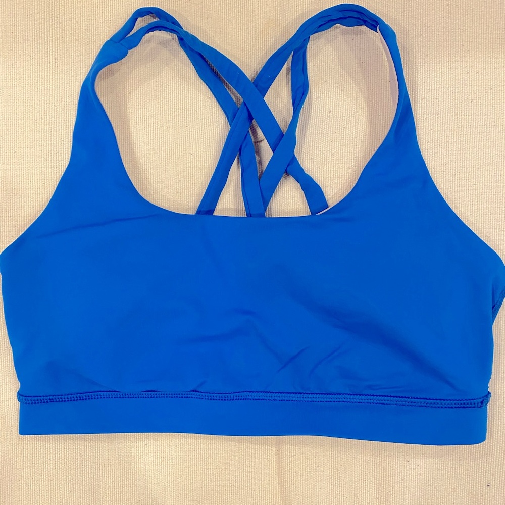 Lululemon Energy Bra in Blue size 8